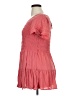 Torrid 100% Elastic Pink Casual Dress Size 1X Plus (1) - photo 5
