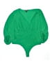 Express Solid Green Bodysuit Size XL - photo 1