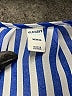 Old Navy 100% Polyester Stripes Blue Short Sleeve Blouse Size M - photo 7