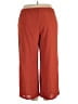 Shein 100% Polyester Solid Red Casual Pants Size 2X - photo 2