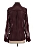 Express Outlet 100% Polyester Burgundy Long Sleeve Blouse Size S - photo 2