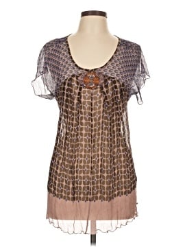 Antik Batik Short Sleeve Silk Top