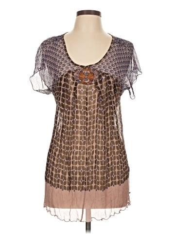 Antik Batik Short Sleeve Silk Top (view 1)