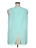 Charming Charlie 100% Polyester Blue Sleeveless Blouse Size XL - photo 2