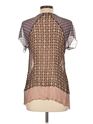 Antik Batik Short Sleeve Silk Top (view 2)