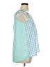 Charming Charlie 100% Polyester Blue Sleeveless Blouse Size XL - photo 4