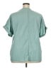 Unbranded Teal Short Sleeve Blouse Size 3XL - photo 2