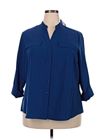 NY Collection 3/4 Sleeve Blouse (view 1)