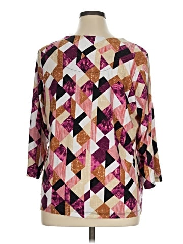 JM Collection 3/4 Sleeve Blouse (view 2)