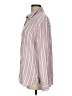 Jachs Girlfriend 100% Rayon Stripes Pink Long Sleeve Button-Down Shirt Size L - photo 5
