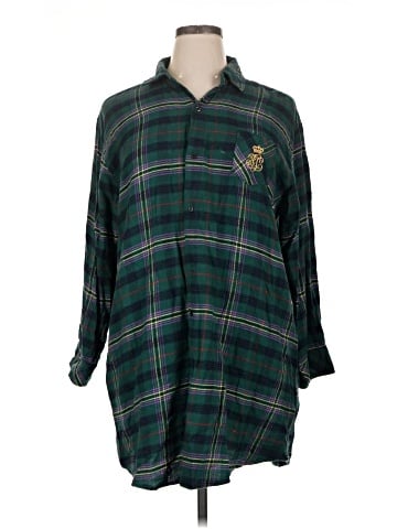 Lauren by Ralph Lauren 3/4 Sleeve Button-Down Shirt (view 1)