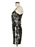 Bebe 100% Polyester Metallic Silver Cocktail Dress Size M - photo 5