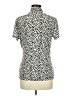 DKNY Animal Print Ivory Short Sleeve Blouse Size M - photo 2