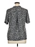 Premise Studio 100% Polyester Animal Print Gray Short Sleeve Blouse Size XL - photo 2