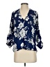 Kut from the Kloth 100% Polyester Blue 3/4 Sleeve Blouse Size XS - photo 1