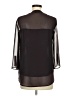Express Outlet 100% Polyester Black 3/4 Sleeve Blouse Size M - photo 2