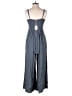 Anrabess Solid Gray Jumpsuit Size S - photo 2