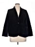 Talbots 100% Cotton Black Blazer Size 14 Petite - photo 1