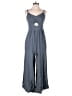 Anrabess Solid Gray Jumpsuit Size S - photo 1