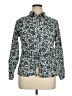 Thakoon Animal Print Gray Long Sleeve Blouse Size XL - photo 1