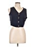 Unbranded 100% Polyester Blue Sleeveless Blouse Size L - photo 1
