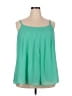Lane Bryant 100% Polyester Green Sleeveless Blouse Size 18 - photo 1