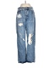 Forever 21 100% Cotton Hearts Blue Jeans Size 27 waist - photo 1