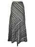 Cato Chevron-herringbone Silver Casual Skirt Size M - photo 2
