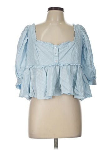 Free People 3/4 Sleeve Blouse (view 1)