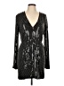 Haney Metallic Silver Cocktail Dress Size 10 - photo 1