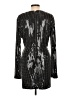 Haney Metallic Silver Cocktail Dress Size 10 - photo 2