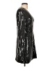 Haney Metallic Silver Cocktail Dress Size 10 - photo 4