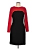 Tommy Hilfiger Color Block Red Casual Dress Size 10 - photo 1