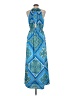 Taylor 100% Polyester Paisley Blue Casual Dress Size 8 - photo 2