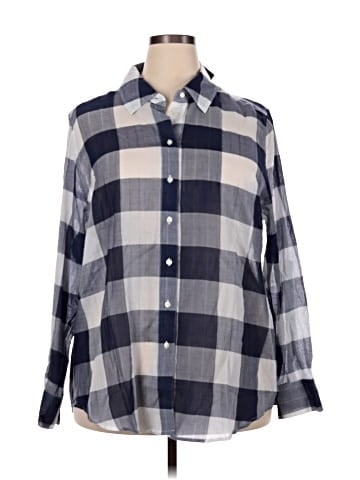 Lane Bryant Long Sleeve Button-Down Shirt (view 1)