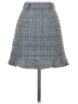 Eggie Plaid Gray Casual Skirt Size XS - photo 2