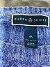 Karen Scott 100% Cotton Color Block Blue Pullover Sweater Size M - photo 4