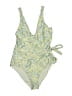 Summersalt Paisley Yellow One Piece Swimsuit Size M - photo 1