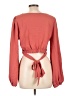 And Now This 100% Polyester Orange Long Sleeve Top Size L - photo 2