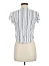 Sim & Sam 100% Rayon White Short Sleeve Blouse Size M - photo 2