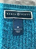 Karen Scott 100% Cotton Teal Pullover Sweater Size M - photo 7