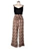 J for Justify Animal Print Brown Jumpsuit Size XL - photo 1