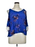 Xhilaration Blue 3/4 Sleeve Blouse Size XL - photo 1