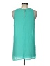 Lush 100% Polyester Teal Sleeveless T-Shirt Size L - photo 2