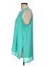 Lush 100% Polyester Teal Sleeveless T-Shirt Size L - photo 5