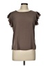 E&M Collection Brown Short Sleeve Top Size L - photo 1
