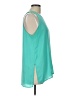 Lush 100% Polyester Teal Sleeveless T-Shirt Size L - photo 4