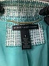 Black Label by Chico's 100% Cotton Tweed Teal Jacket Size Med (1) - photo 6