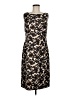 Talbots 100% Silk Animal Print Black Cocktail Dress Size 6 - photo 1