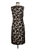 Talbots 100% Silk Animal Print Black Cocktail Dress Size 6 - photo 2